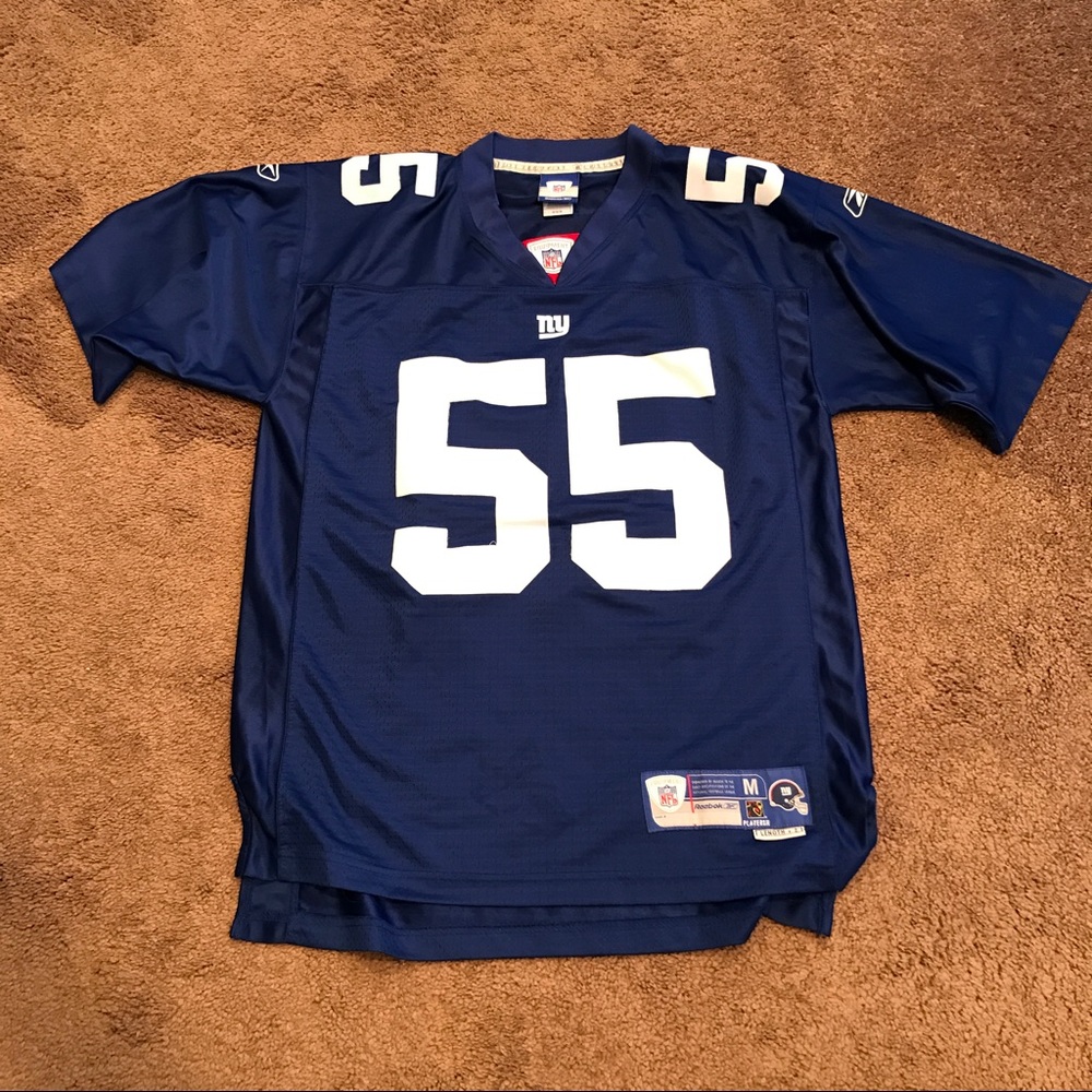 NY Giants Lavar Arrington NFL EQT sewn jersey med