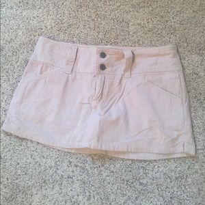 Corduroy mini skort