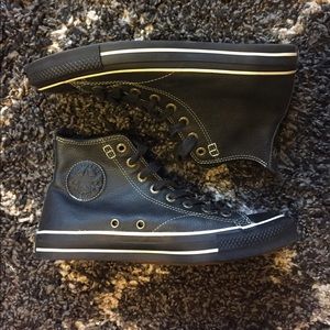 Leather Converse High Tops