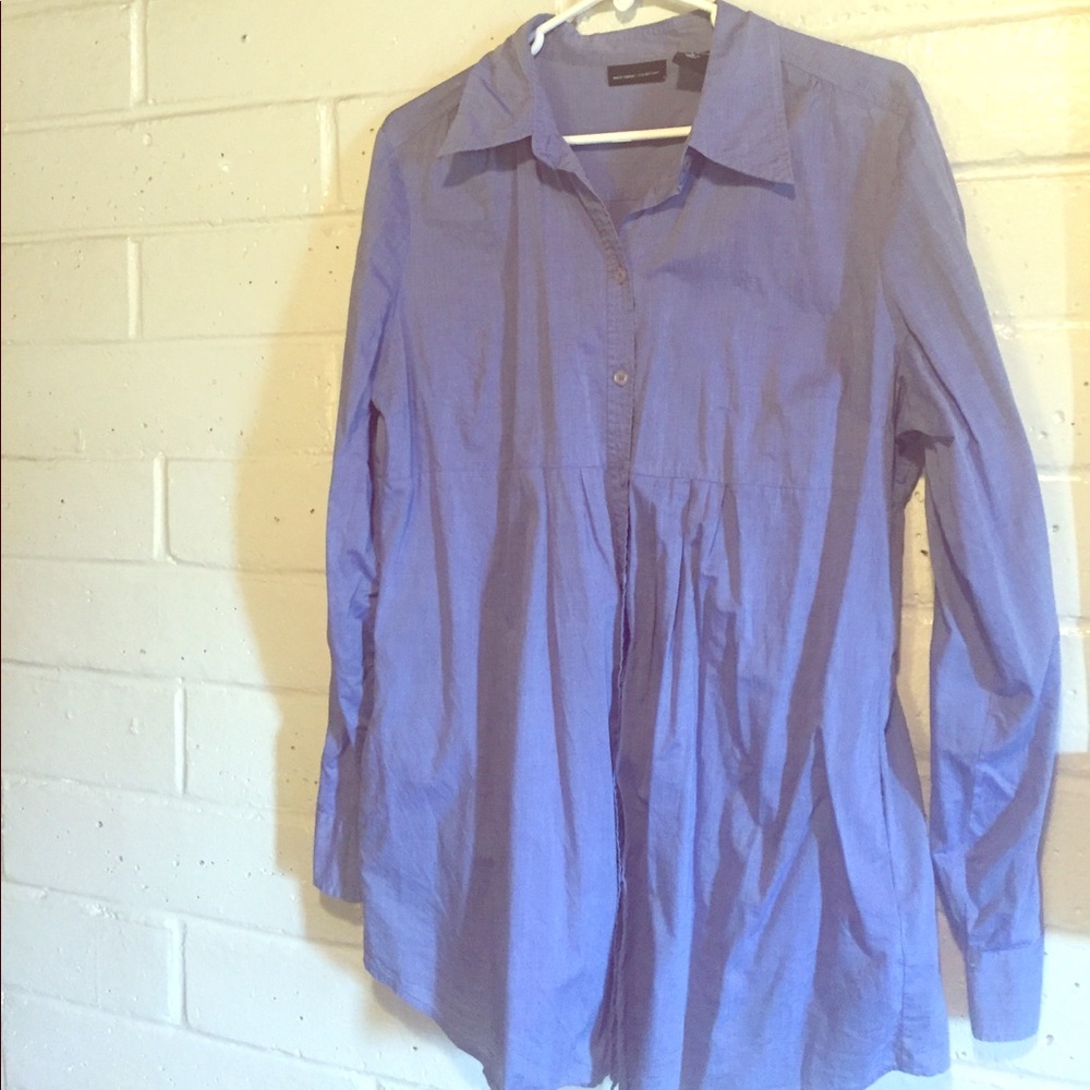 New York & Co, Blue Button Down with pockets