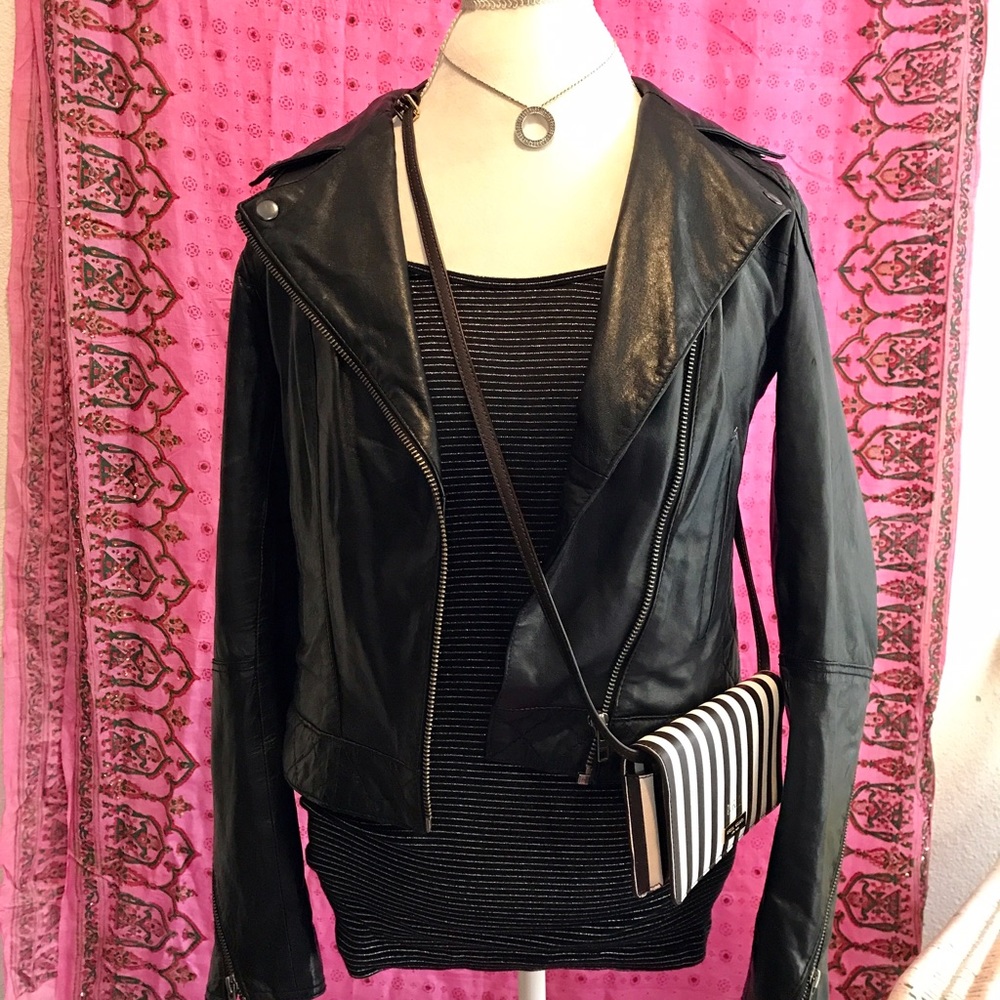 Black and Silver Tank Top