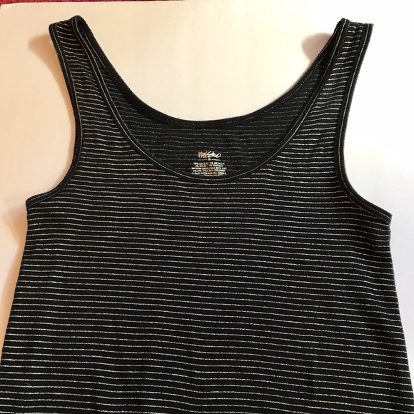 Black and Silver Tank Top - Picture 3 of 5