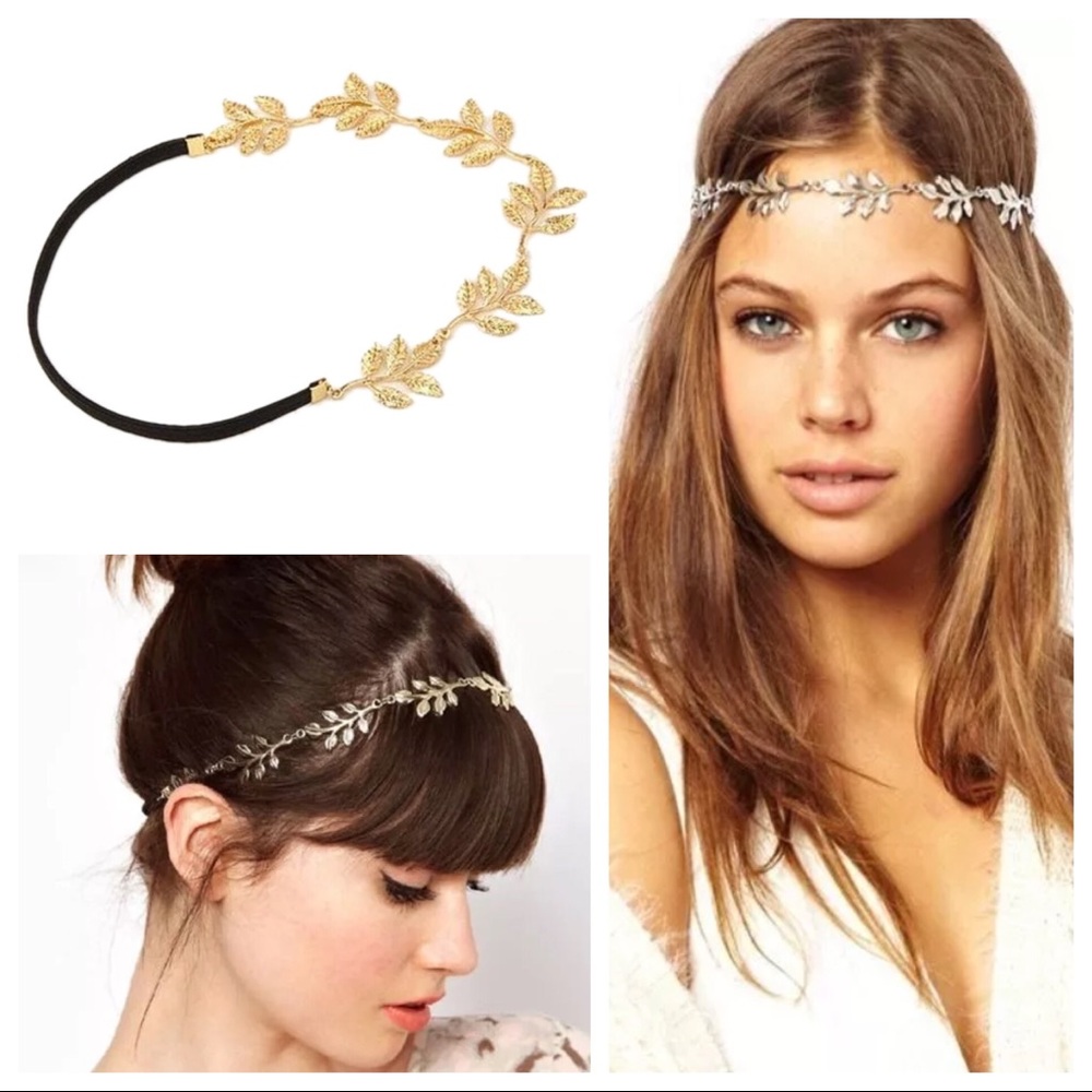 Goddess Gold Leaf Head Band