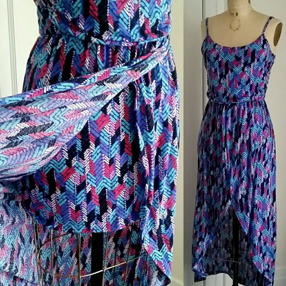 Derek Heart High Low Jersey Knit Dress Maxi