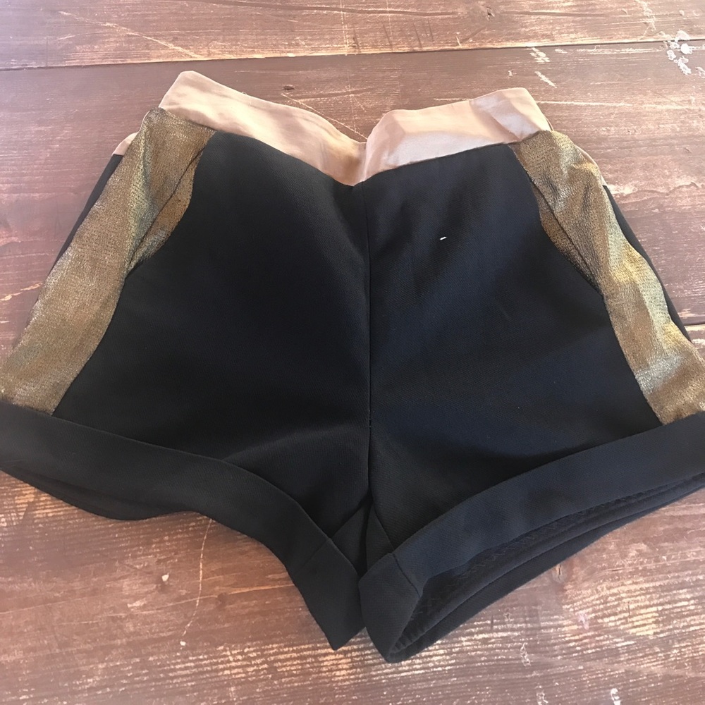 Black and gold metallic