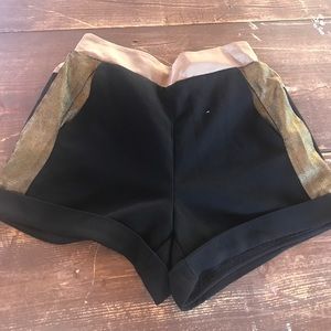 Black and gold metallic