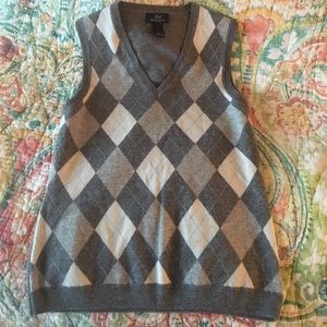 Brooks Brothers Lambswool Argyle Sweater Vest