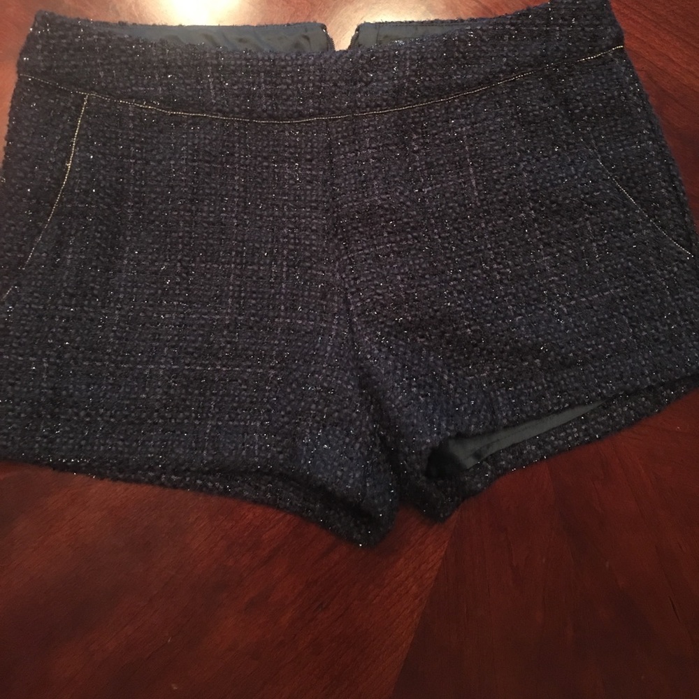 Tweed mini shorts