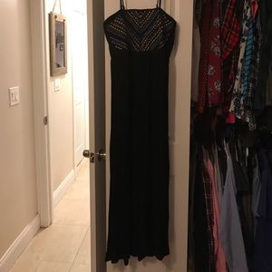 Black maxi dress