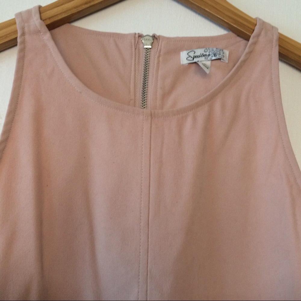 NWOT Pink suede dress - Picture 3 of 5
