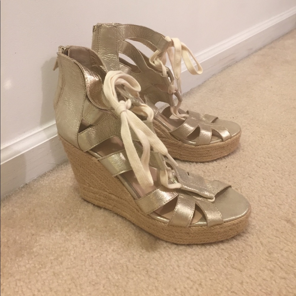 NWOT! Dolce vita lace up wedges. Never worn!