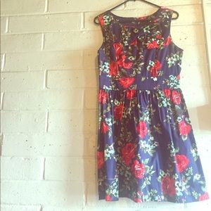 Floral Dress with Bow