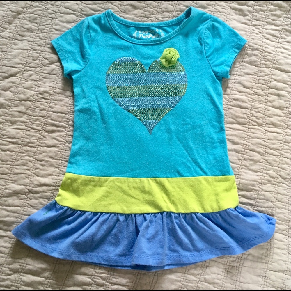 Sequin Heart Kids Dress!