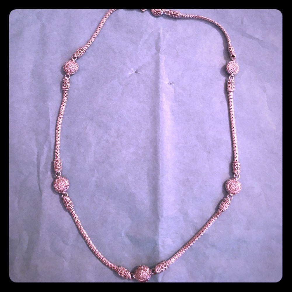 18k and sterling necklace