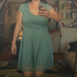 Teal dress