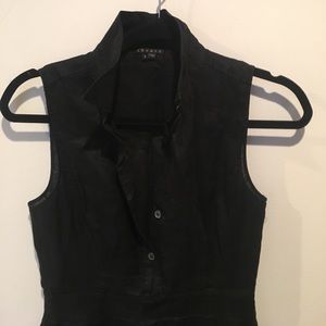 THEORY LINEN SHIRT DRESS