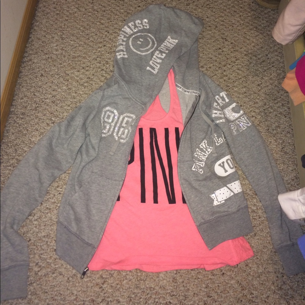 VS Pink Bling Hoodie