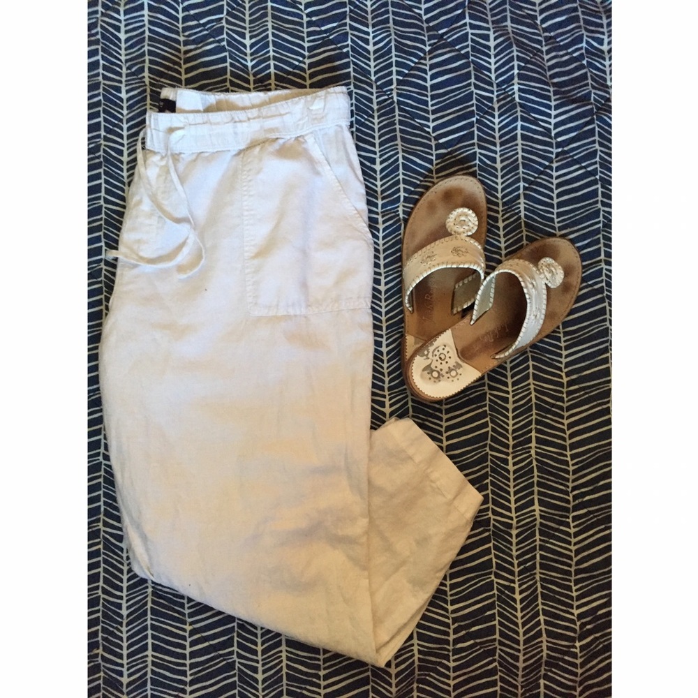 Cropped Gap Linen Pants