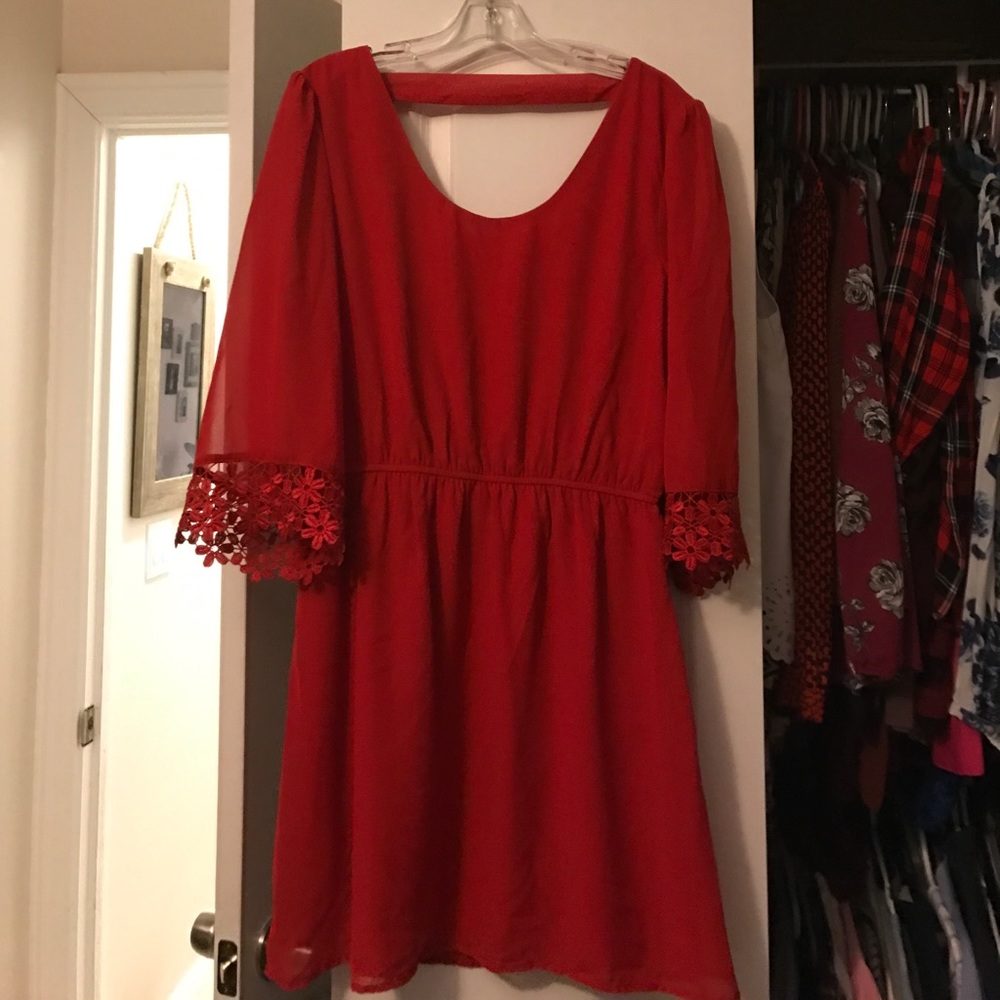Red dress