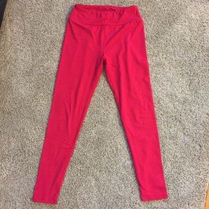 Hot pink/red Lularoe Leggings