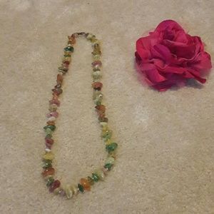 Vintage Large Beaded Necklace Cute