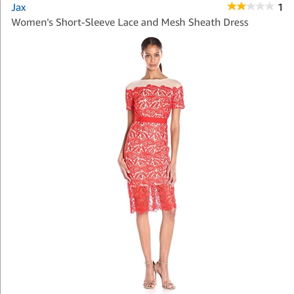 JAX mesh and lace dress size 6