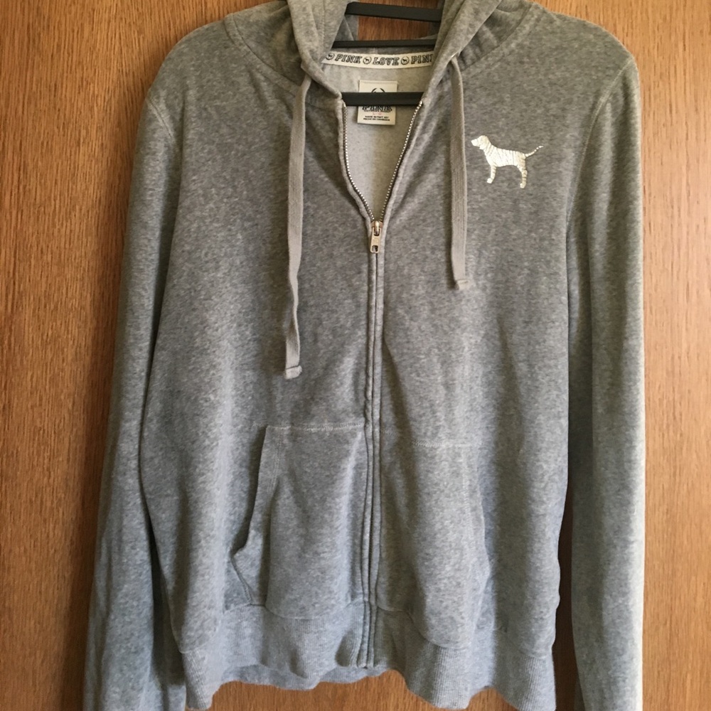 PINK zip up hoodie