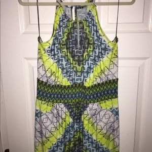 Tribal print maxi dress.