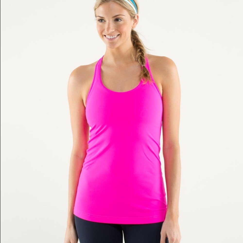 Hot pink Lululemon cool racerback tank