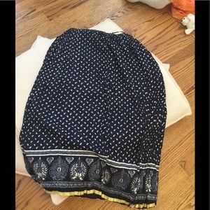 NWOT Crinkled Indian maxi skirt