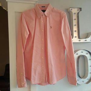 Polo button down blouse