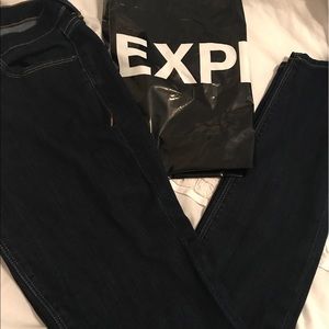 4 Regular Mid-rise Dark Wash Express Leggings