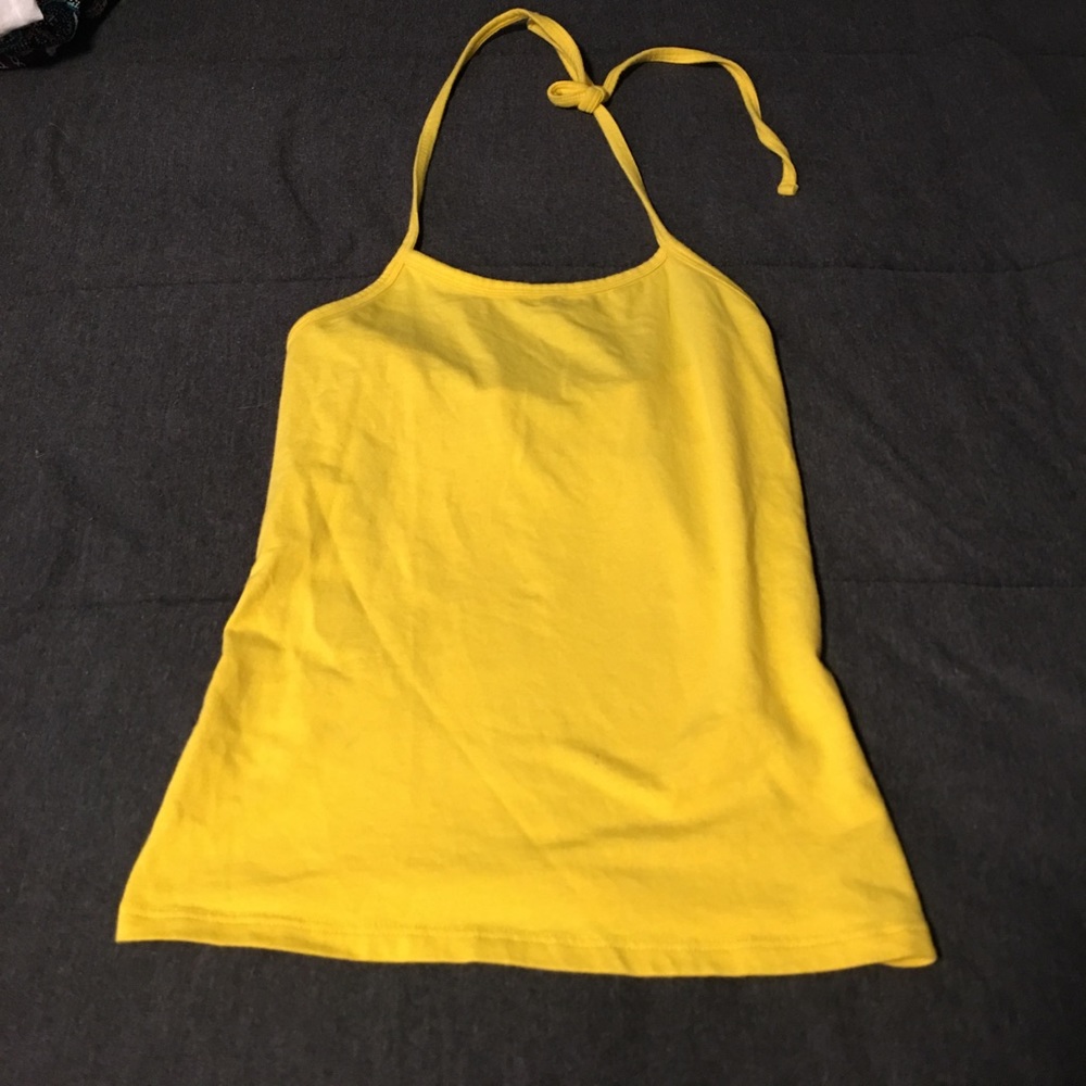 Yellow halter top