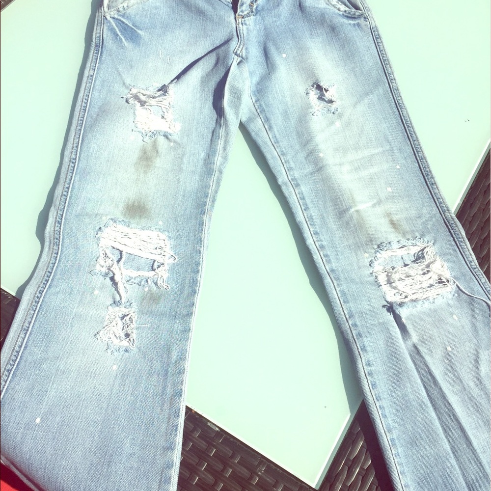 SOLD/offline sale Express X2 Distressed Jeans