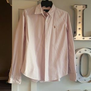 Polo button down blouse