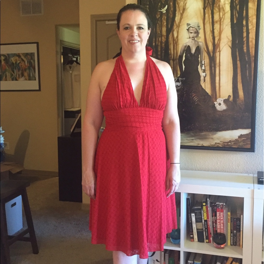 NWOT ModCloth - Rubber Ducky Brand Halter Dress Lg