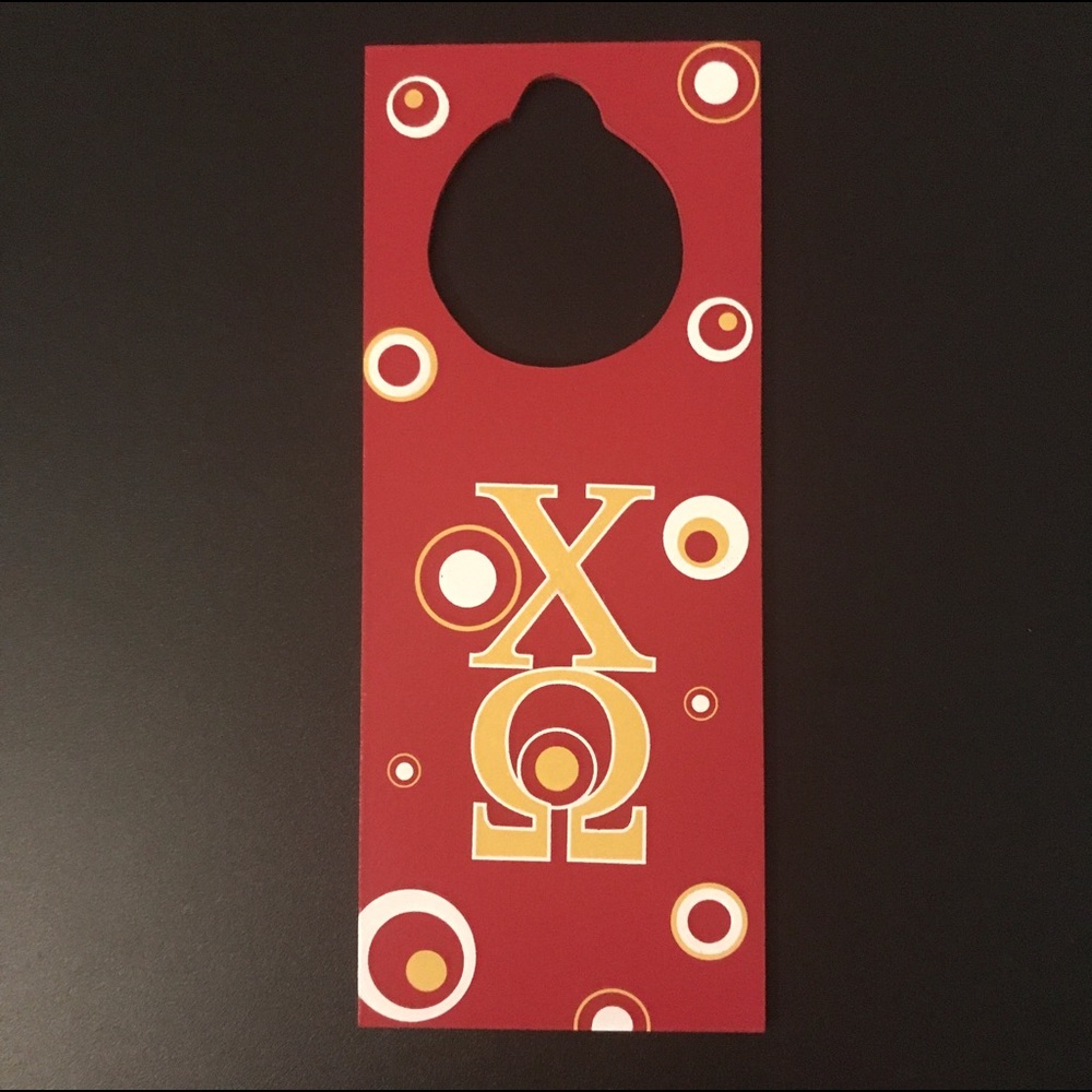 Chi Omega Sorority Door Hanger