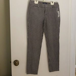 Old Navy Houndstooth Pixie Pencil Pants Mid Rise