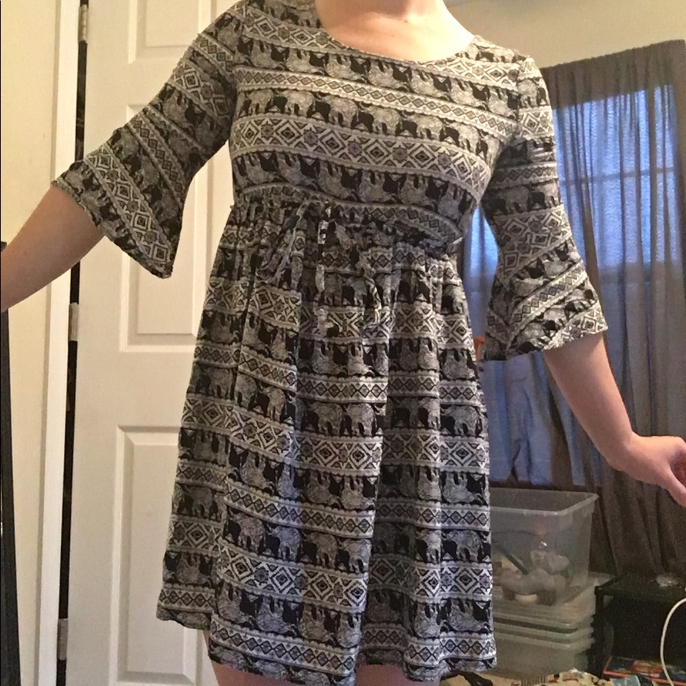 Elephant Print Tent Dress!