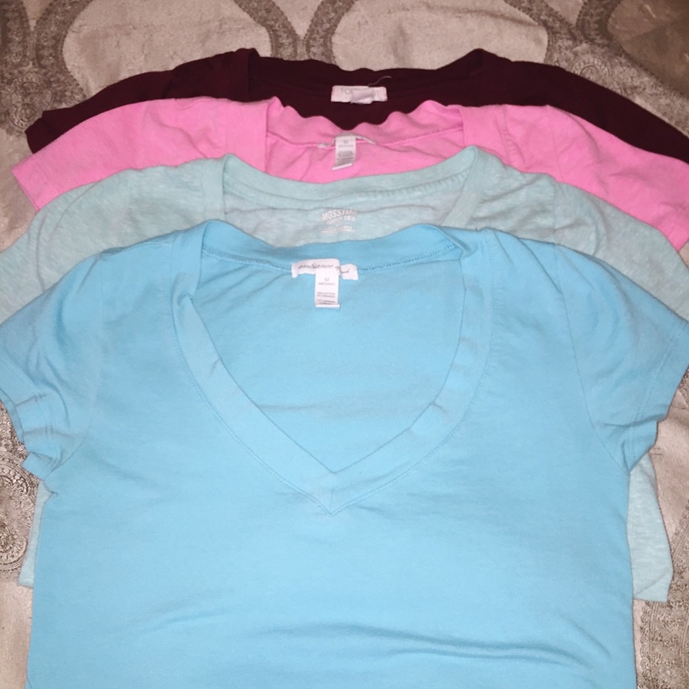 Bundle of V-Neck Tees