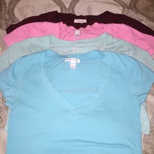 Bundle of V-Neck Tees
