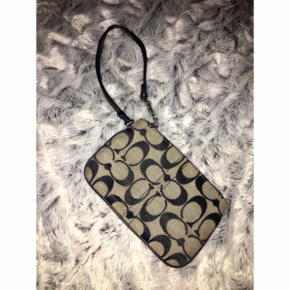 black coach wristlet!