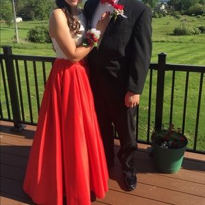 Two piece prom dress