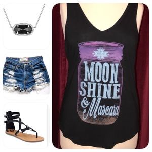 🇺🇸Moonshine & Mascara Tank🇺🇸