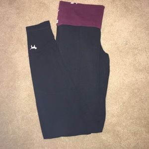 PINK fold over leggings