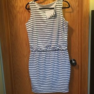 Athleta size medium dress. Black/white stripe