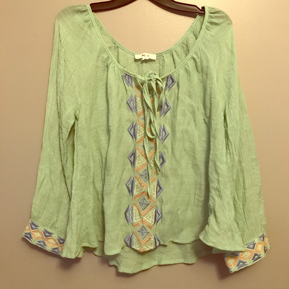 Long sleeve blouse