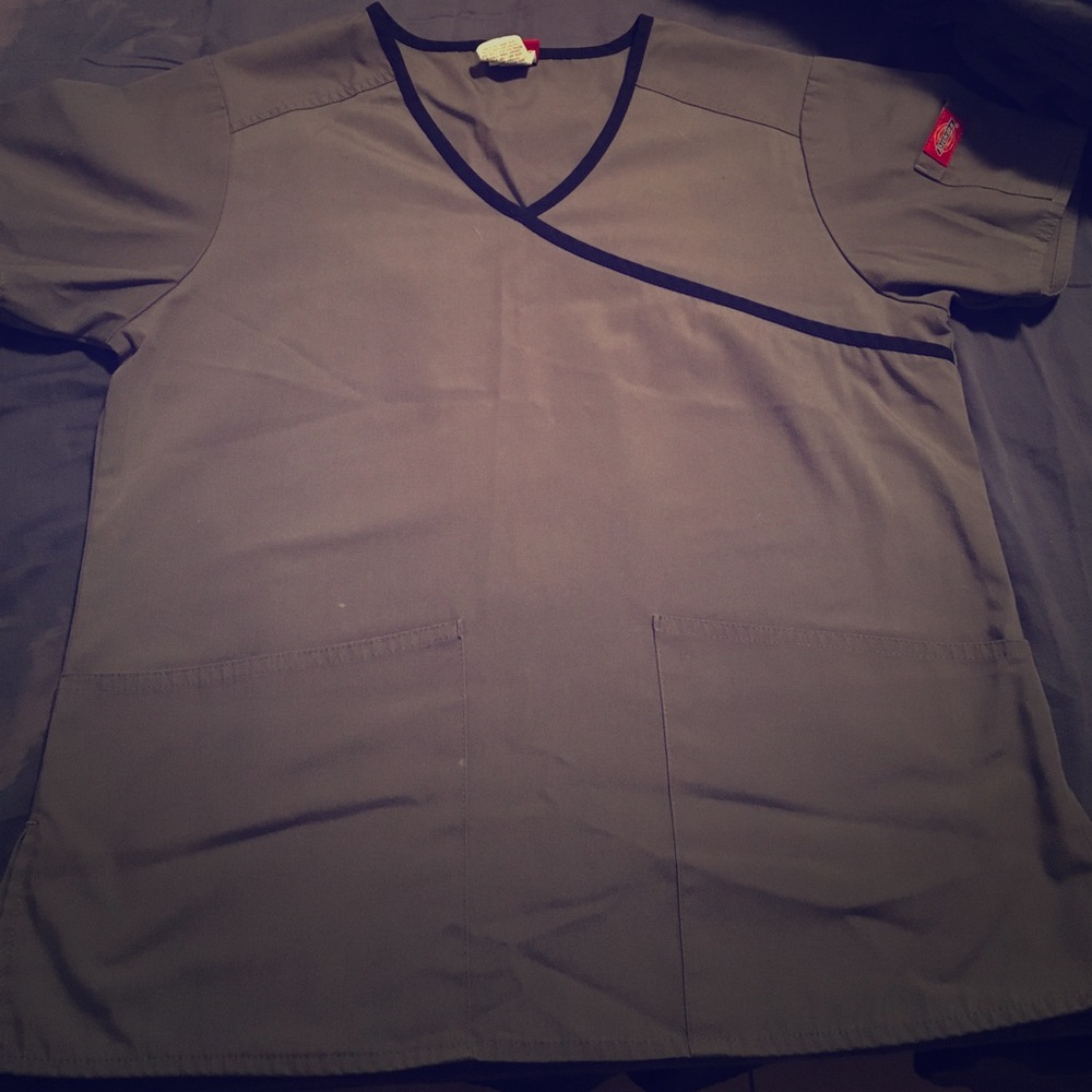 Grey set of Dickies scrubs.