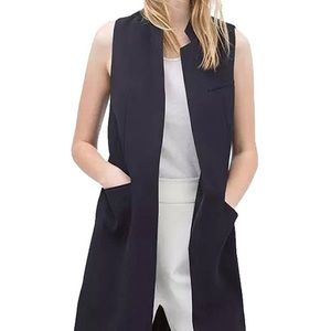 mandarin Collar Sleeveless Waistcoat Suit Vest