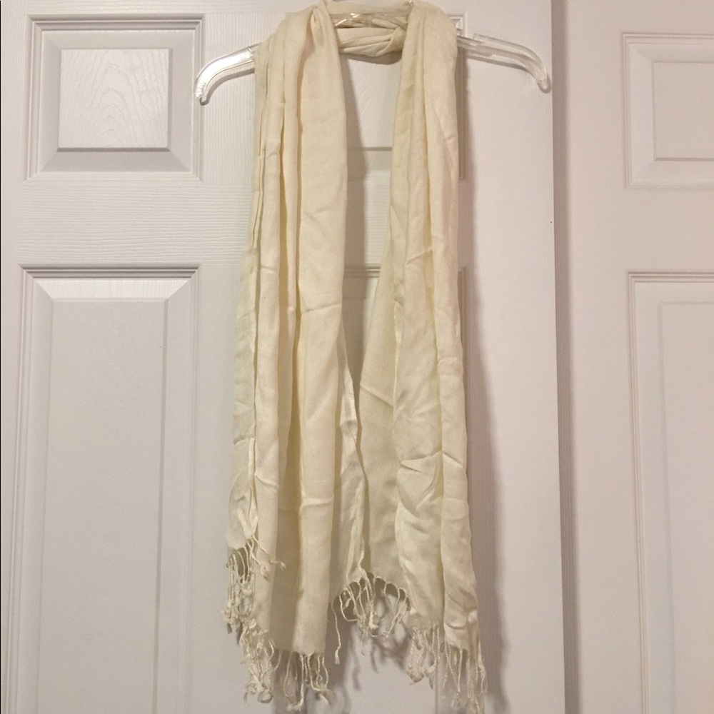 Cream colored scarf